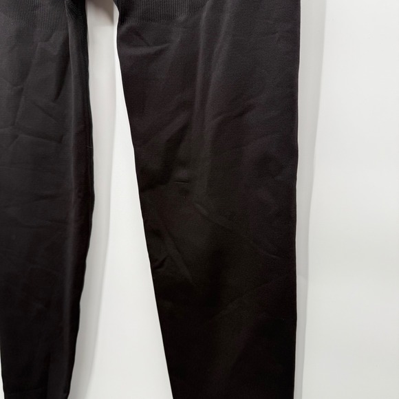 PINK Seamless Classic Leggings Black High‎ Rise Large Booty Boost Ribbed Detail - Picture 8 of 10